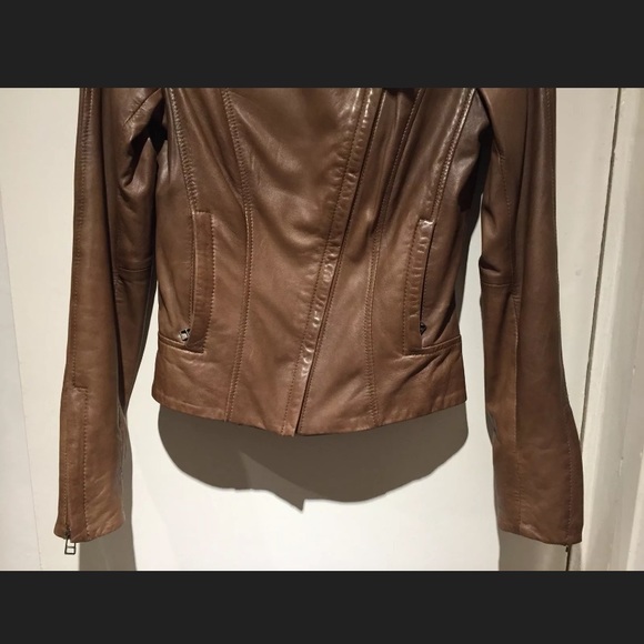 NEW - Danier Mackage Style Leather Motorcycle Jacket - Picture 7 of 12